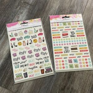 Bloom daily planner sticker sheets